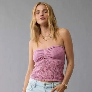 American Eagle Outfitters NWT Crochet Tube Top